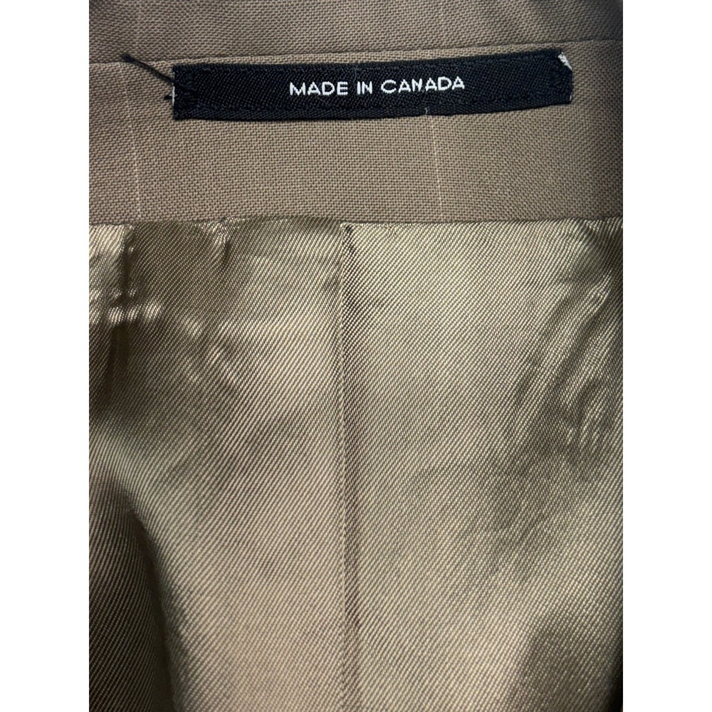 vtg Bachrach 40S Tan Windowpane Double Breasted Blazer Jacket‎ Sport Coat Wool - Picture 3 of 13